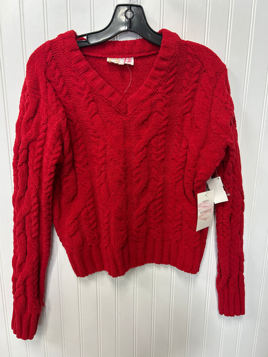 Sweater By Clothes Mentor In Red, Size:M