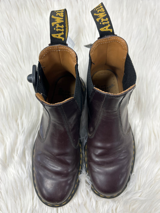 Boots Ankle Heels By Dr Martens In Brown, Size:7