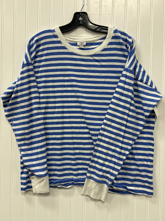 Top Ls By J. Crew In Blue & White, Size:Xl
