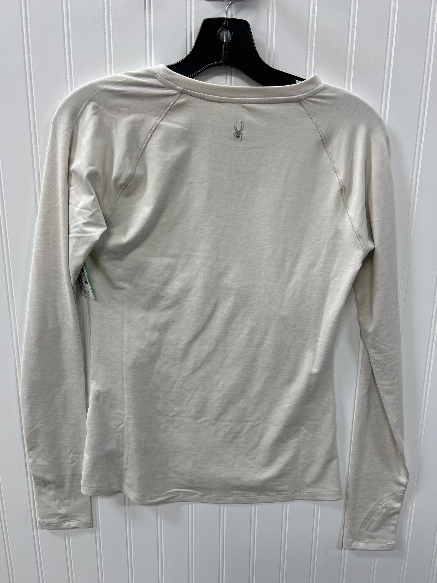 Athletic Top Ls Crewneck By Spyder In Cream, Size:S