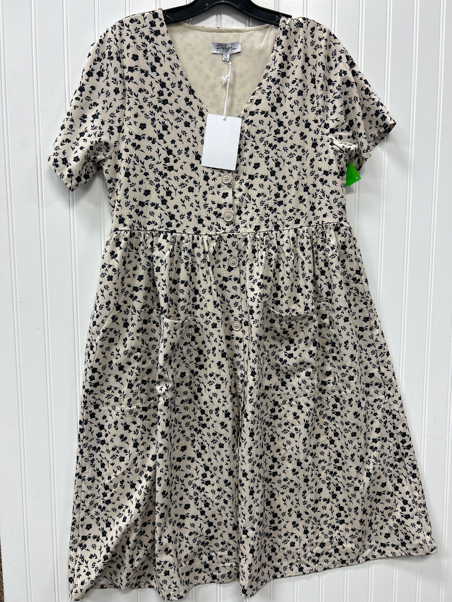 Dress Casual Midi By Polagram In Cream, Size:S