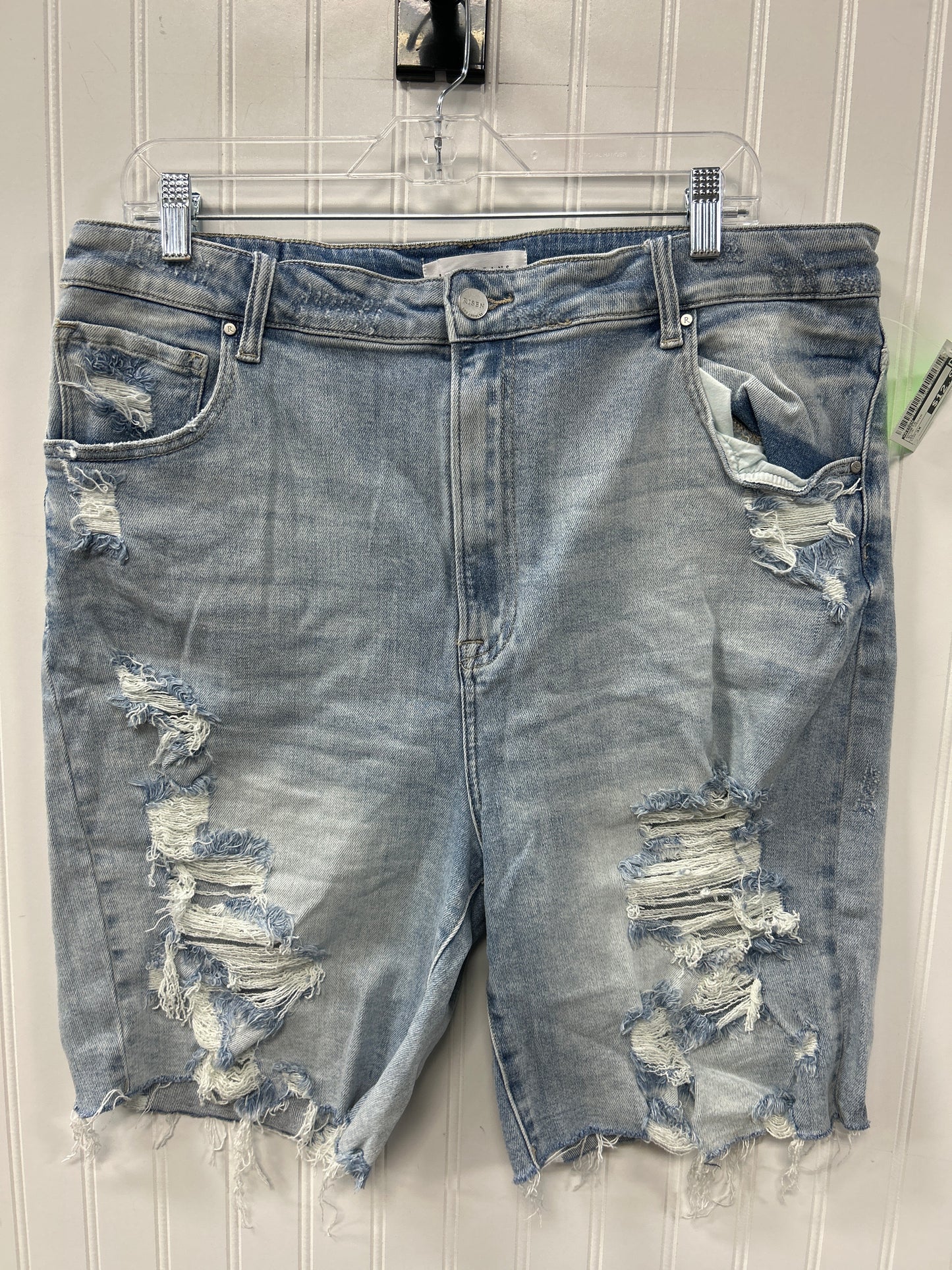 Shorts By Risen In Blue Denim, Size:3X