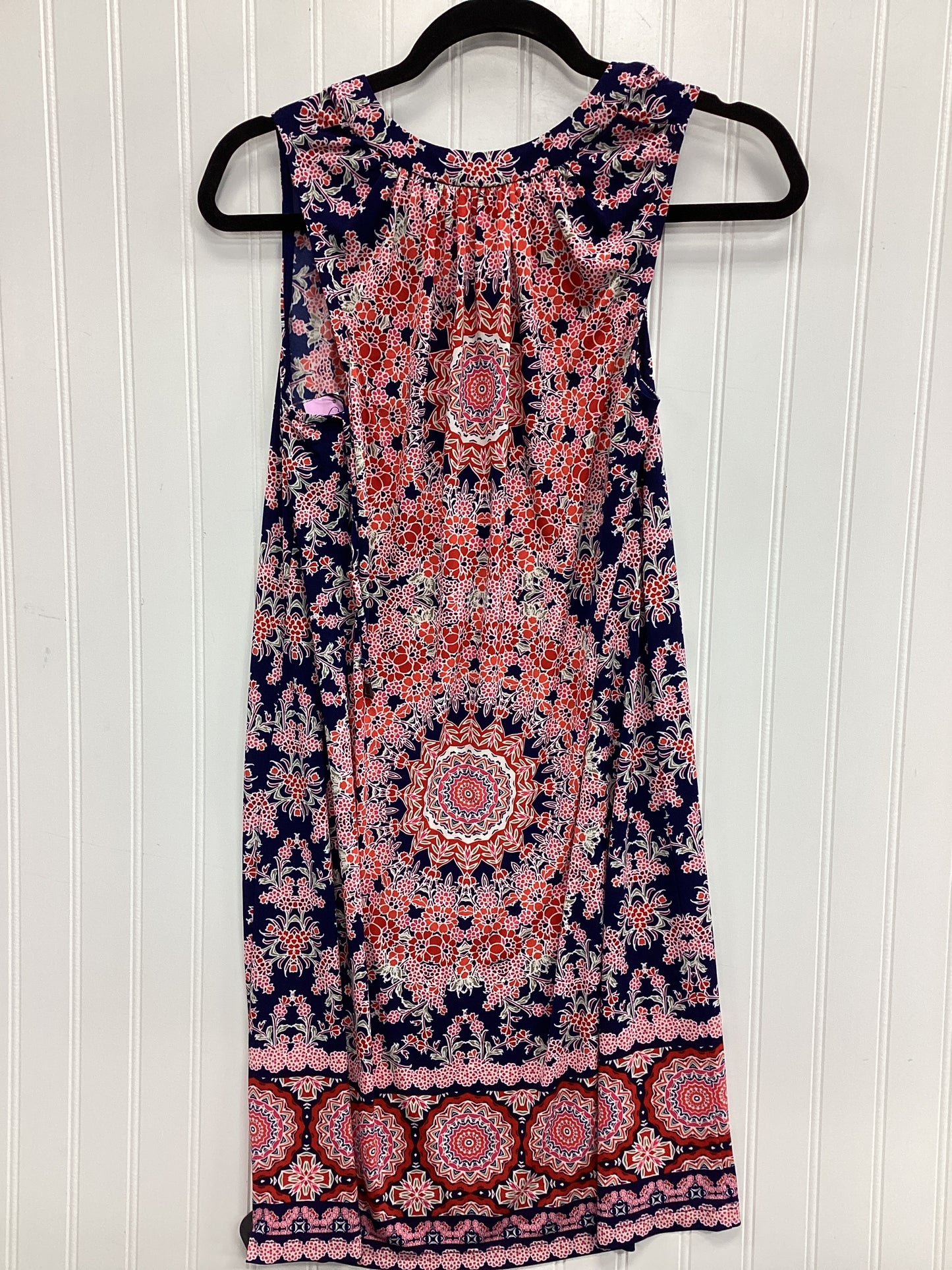 Dress Casual Short By London Times In Blue & Red, Size:4