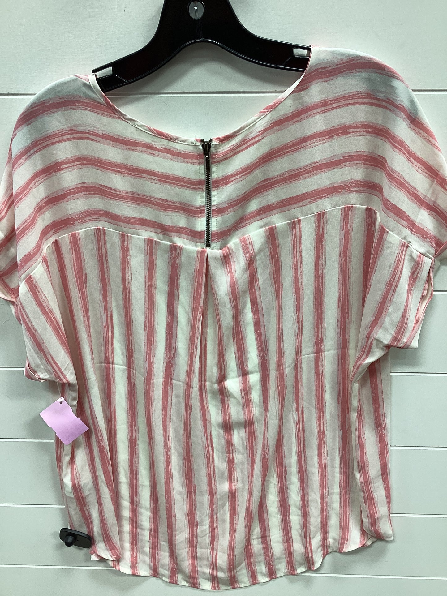 Top Ss By Maurices In Pink & White, Size:L