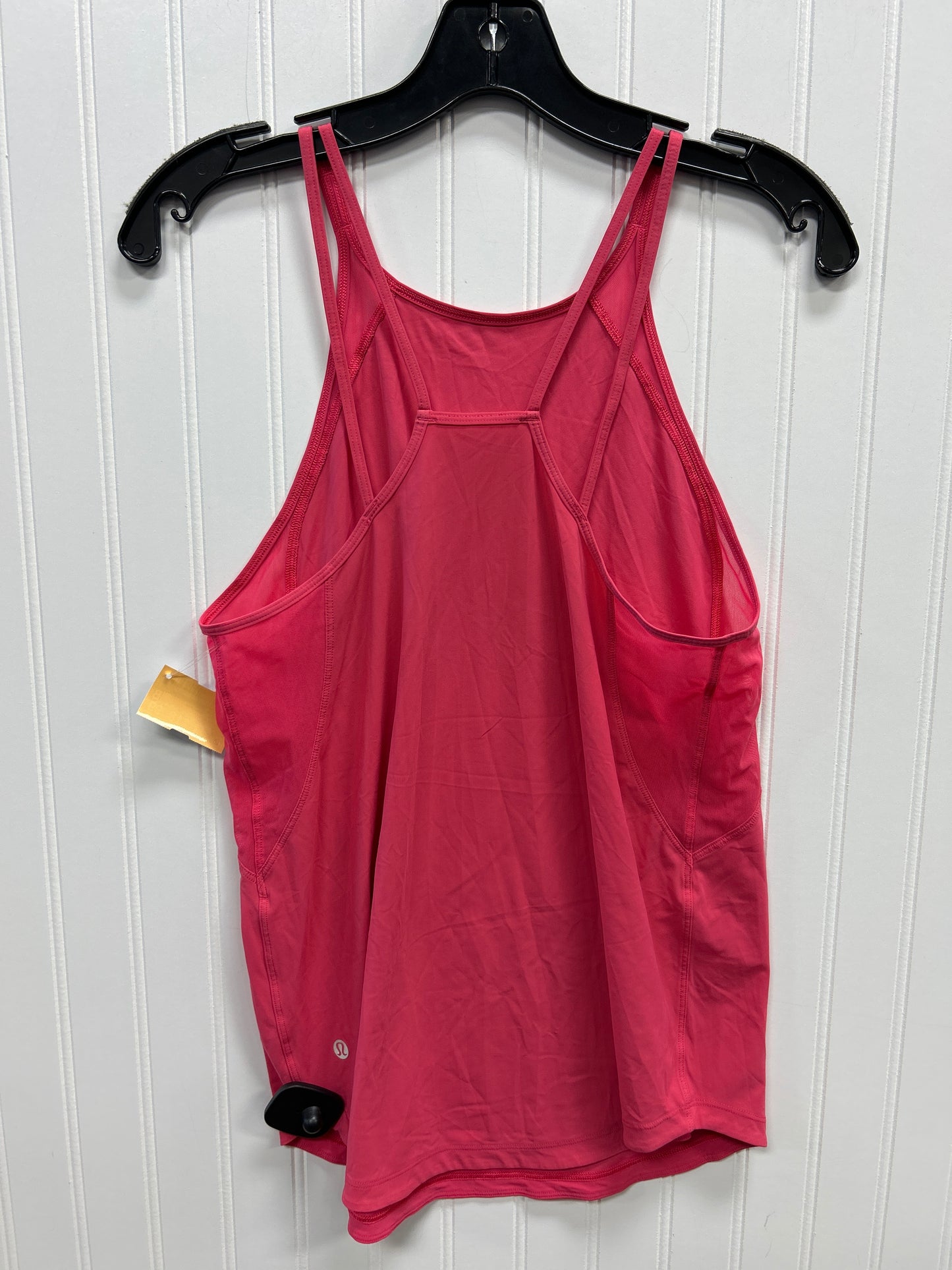 Athletic Tank Top By Lululemon In Pink, Size:6