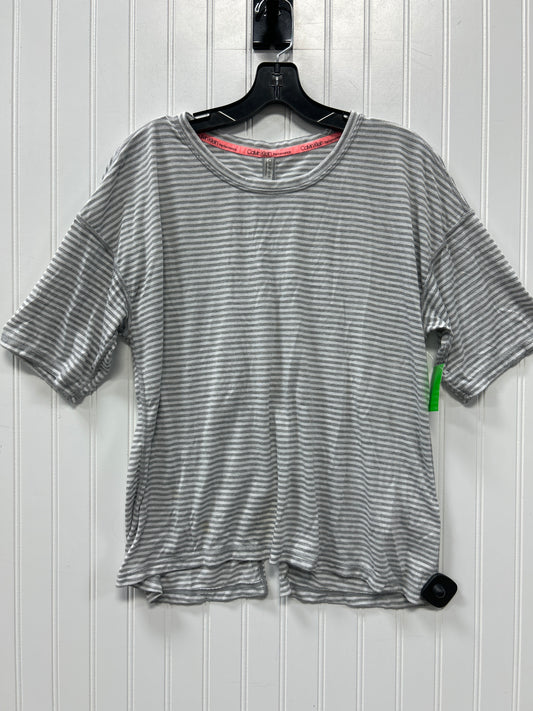 Top Ss By Calvin Klein In Grey, Size:L