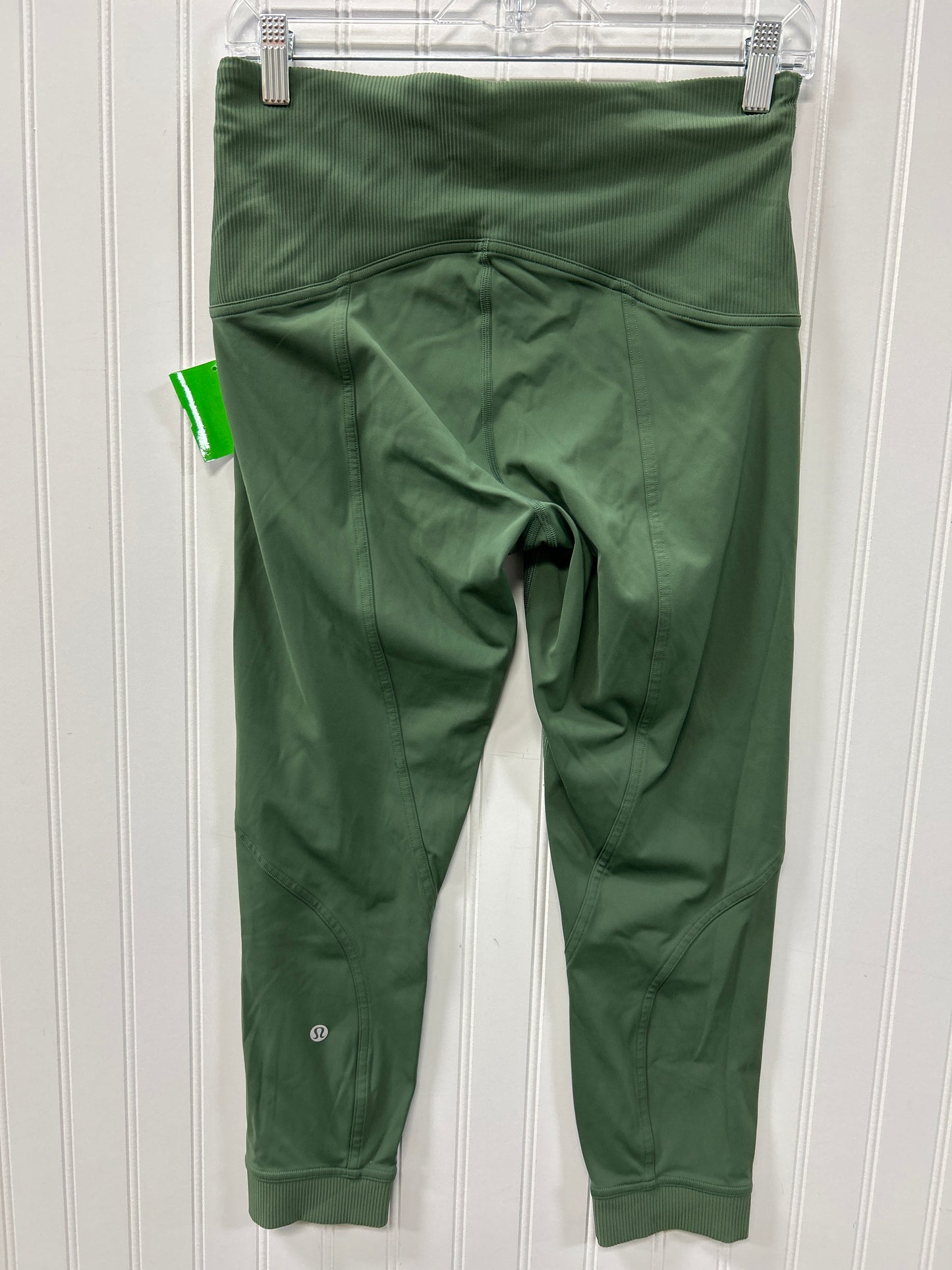 Athletic Leggings Capris By Lululemon In Green, Size:10