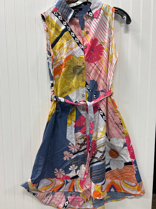 Dress Casual Midi By Charlie B In Multi, Size:M
