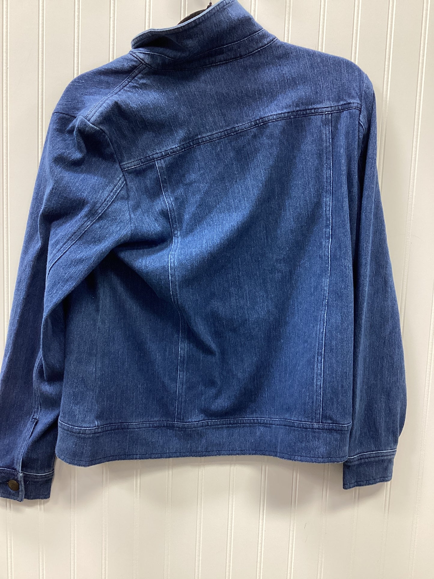 Jacket Denim By Coldwater Creek In Blue Denim, Size:M