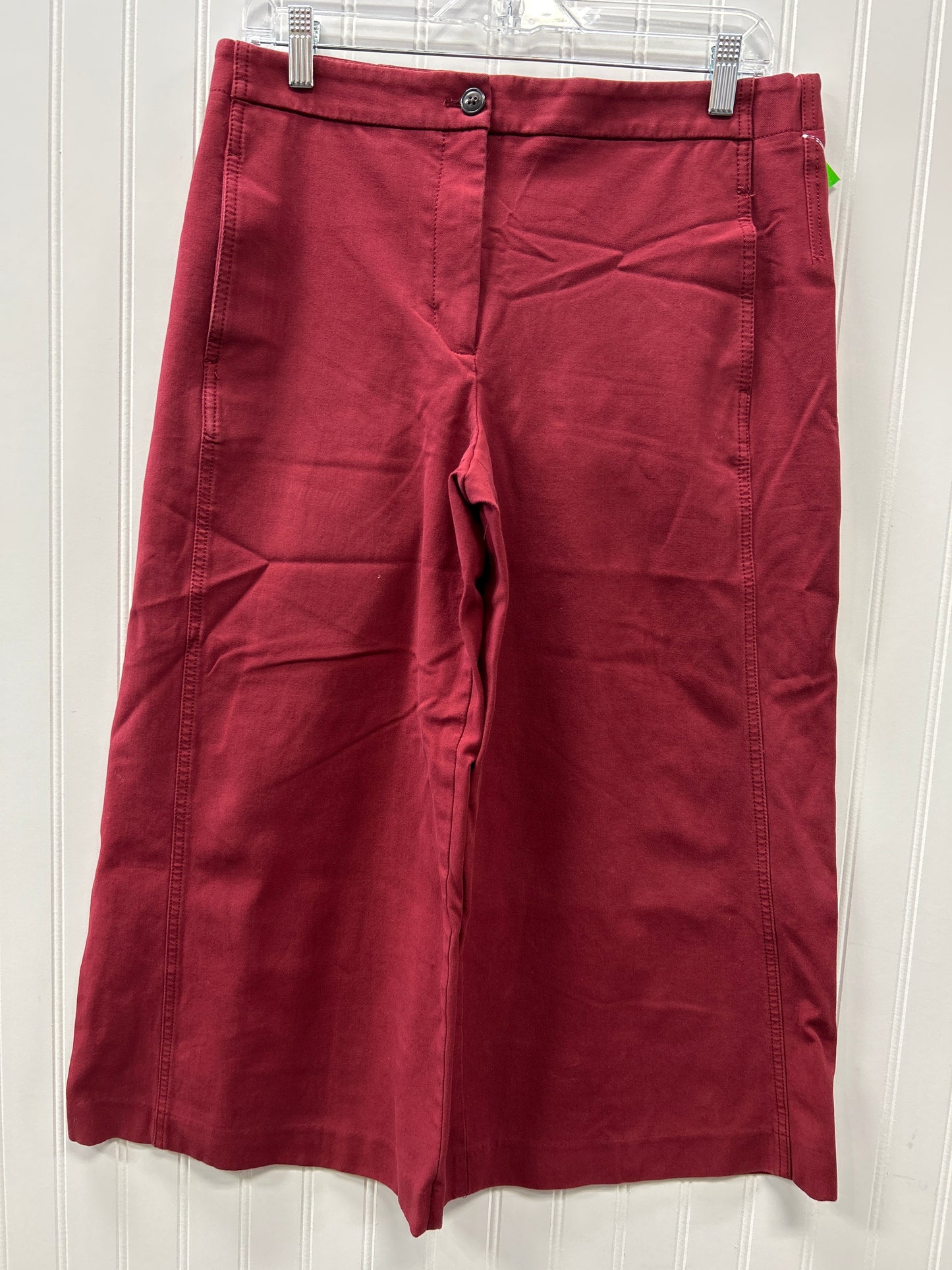 Pants Cropped By Ann Taylor In Red, Size:10