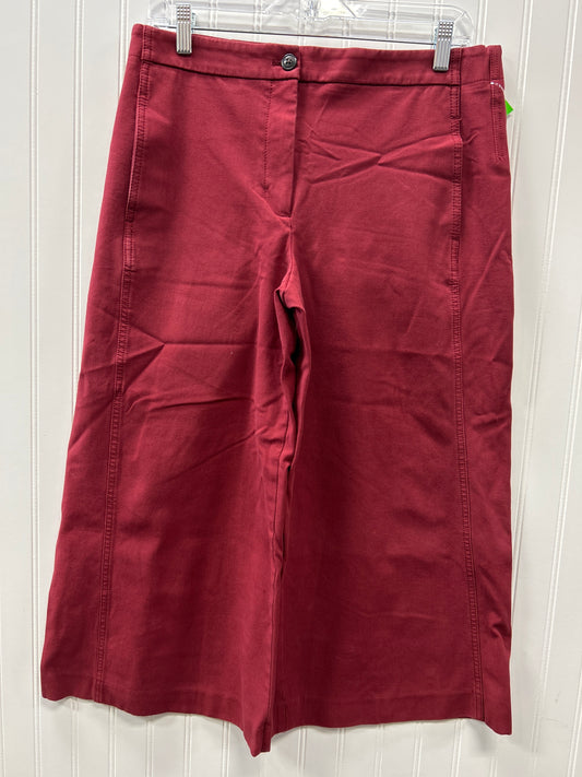 Pants Cropped By Ann Taylor In Red, Size:10
