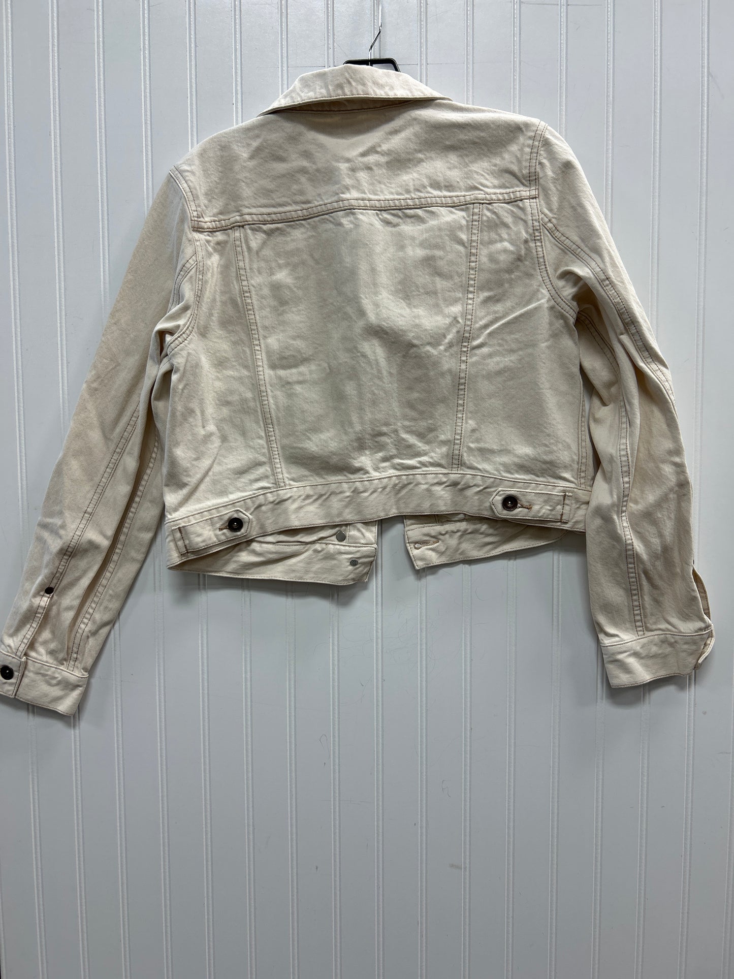 Jacket Denim By Toms In Cream, Size:L