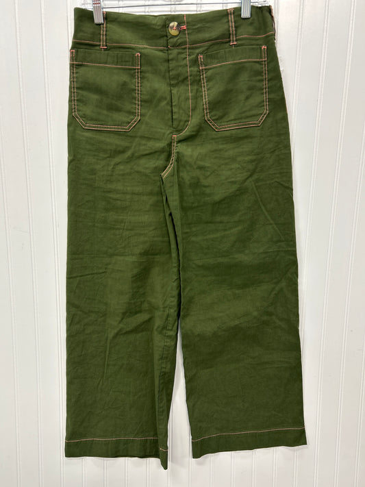 Pants Wide Leg By Maeve In Green, Size:6