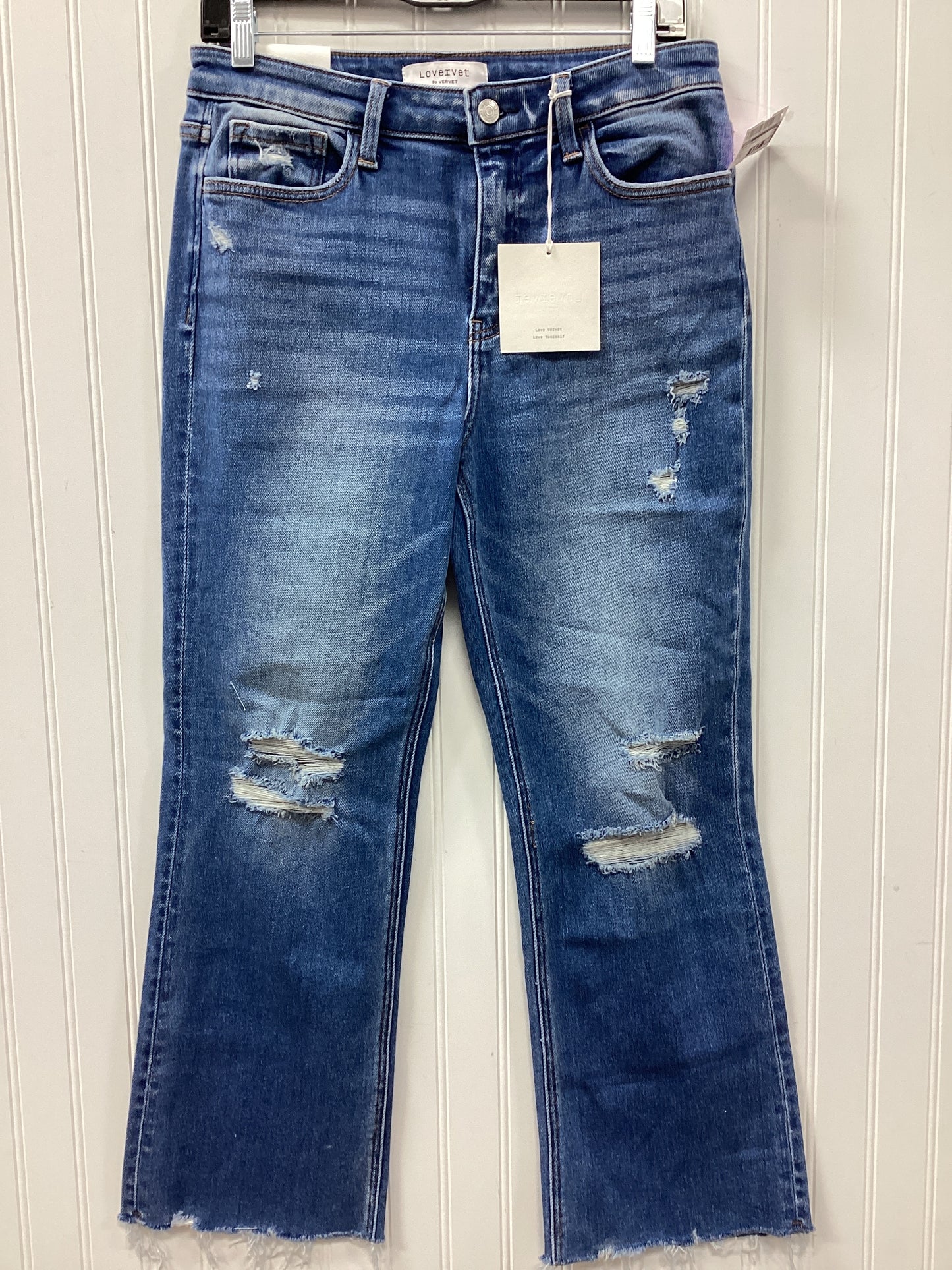 Jeans Straight By Vervet In Blue Denim, Size:6