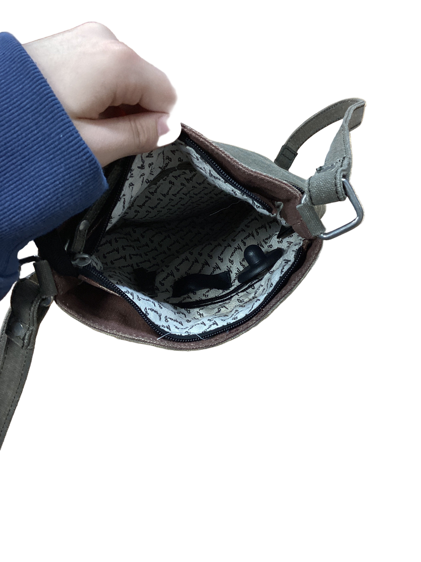 Crossbody By Cmc In Grey, Size:Small