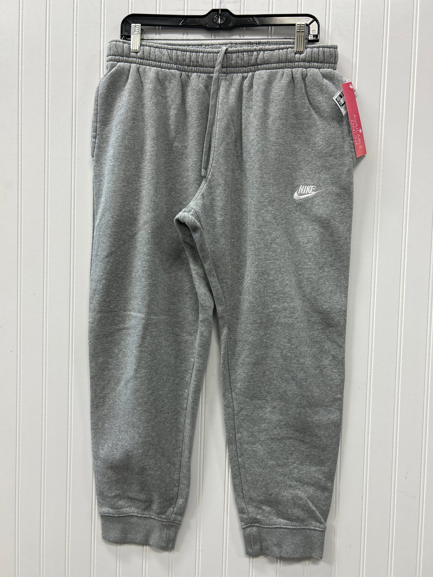 Athletic Pants By Nike Apparel In Grey, Size:L