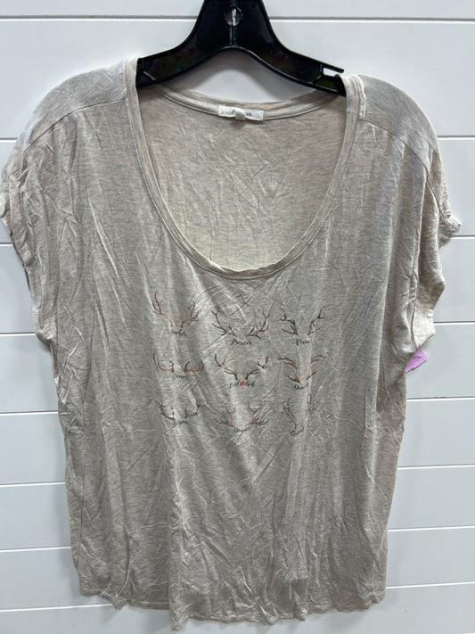 Top Ss By Maurices In Cream, Size:Xl