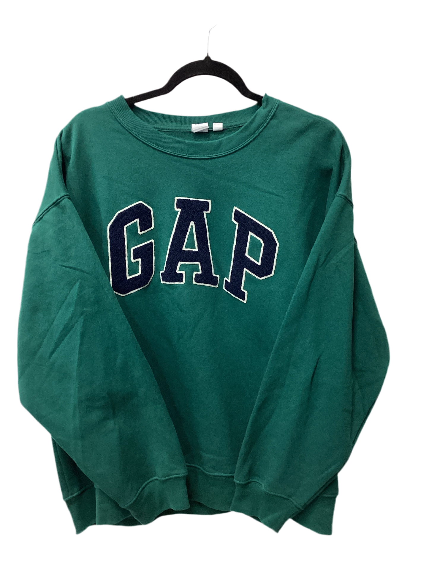Sweatshirt Crewneck By Gap In Green, Size:Xl