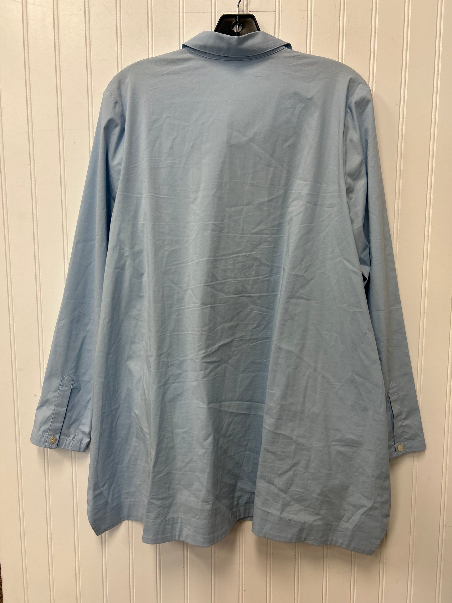 Blouse Ls By J. Jill In Blue, Size:M