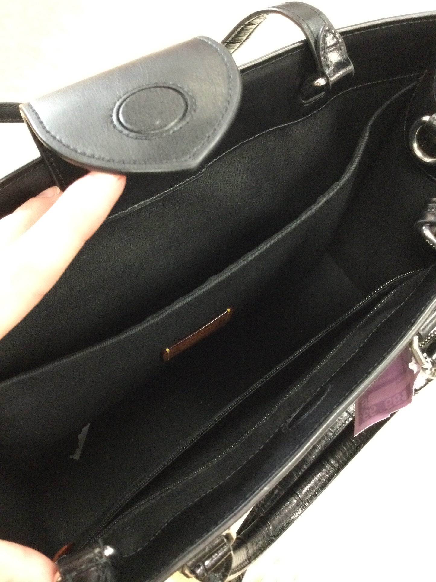 Handbag Designer By Coach In Black, Size:Large