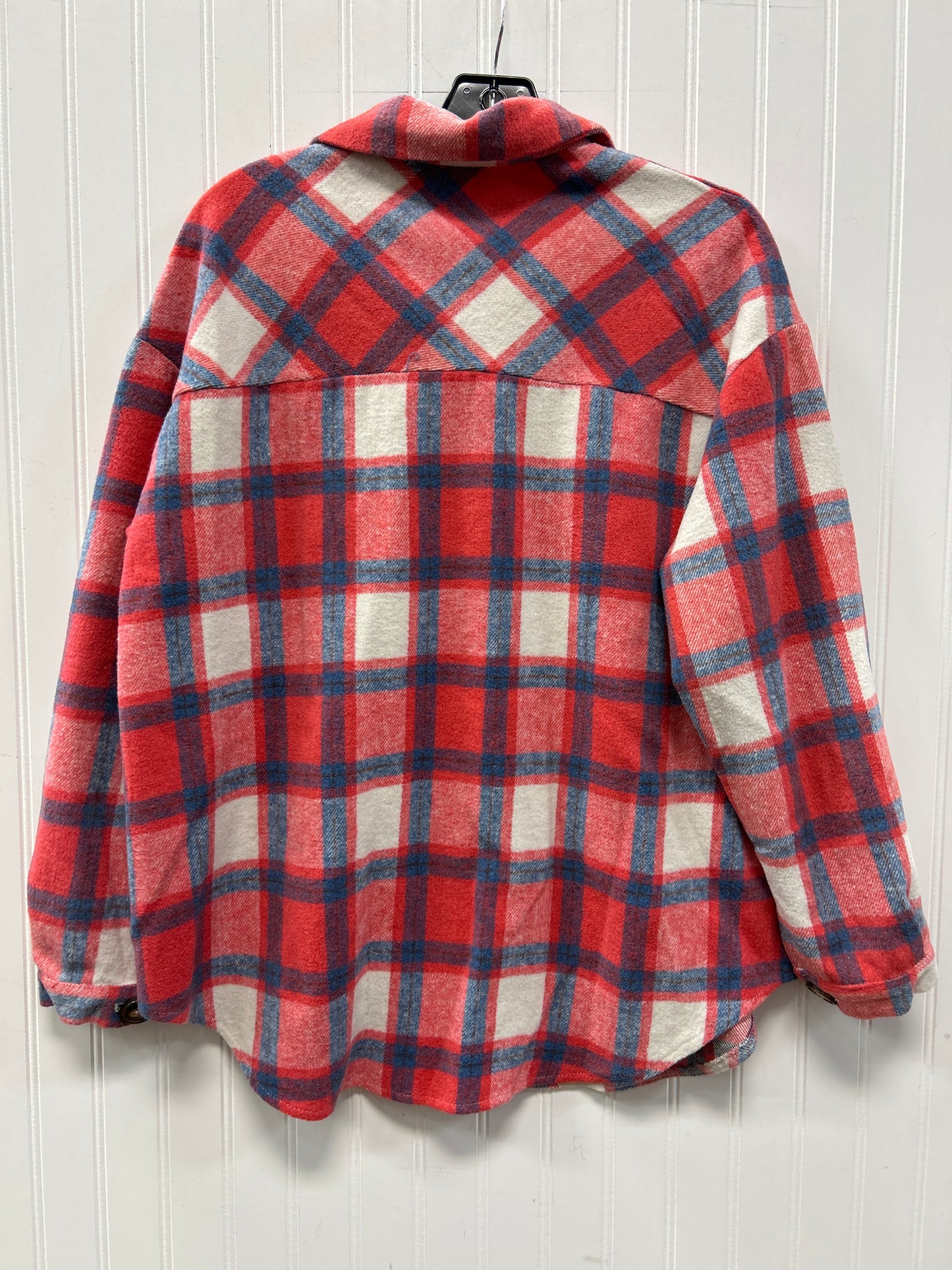 Jacket Fleece By Veveret In Blue & Pink, Size:M