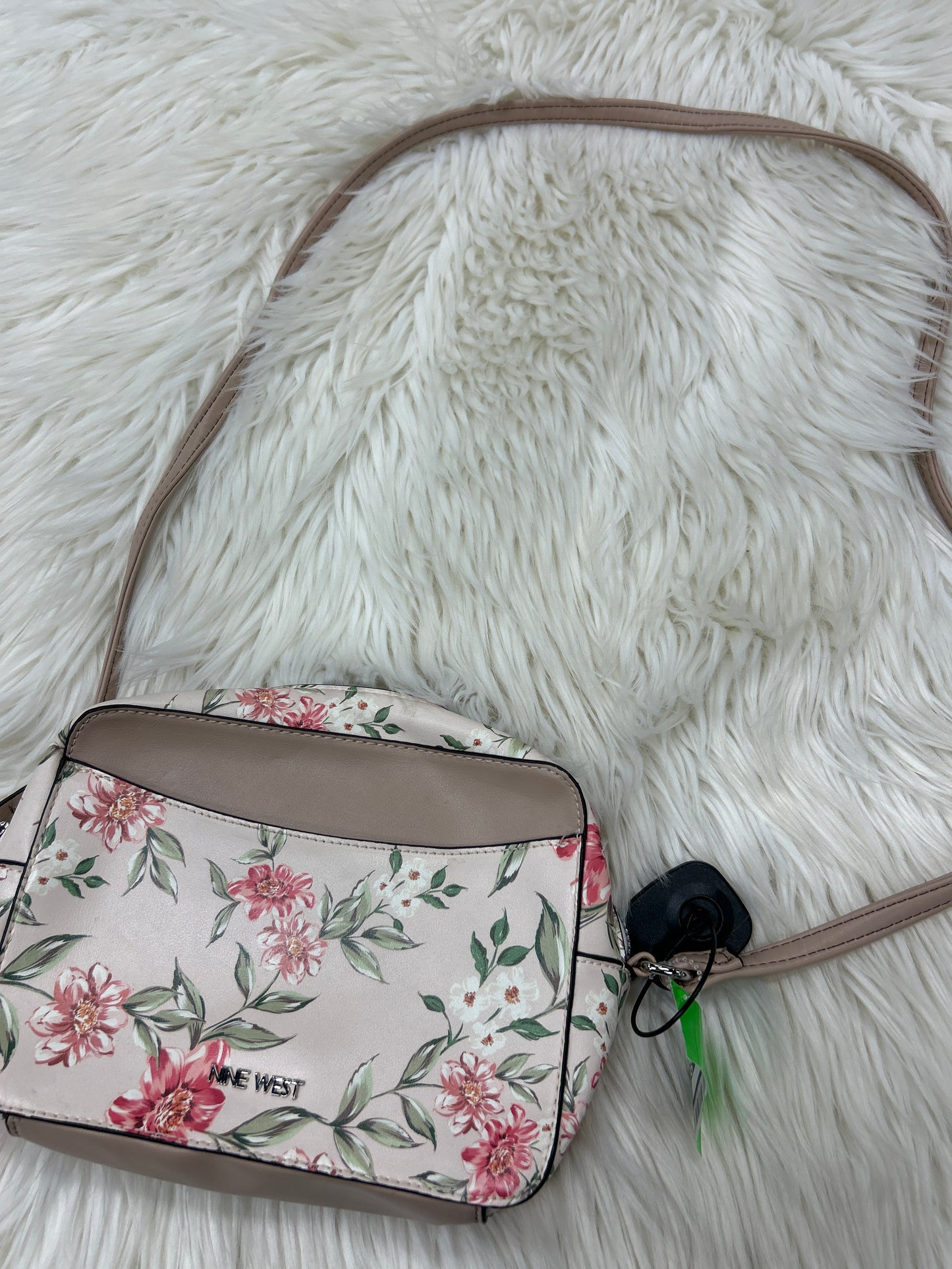 Crossbody By Nine West In Floral Print, Size:Medium
