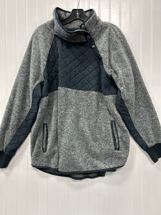 Jacket Fleece By Abercrombie And Fitch In Grey, Size:Xl