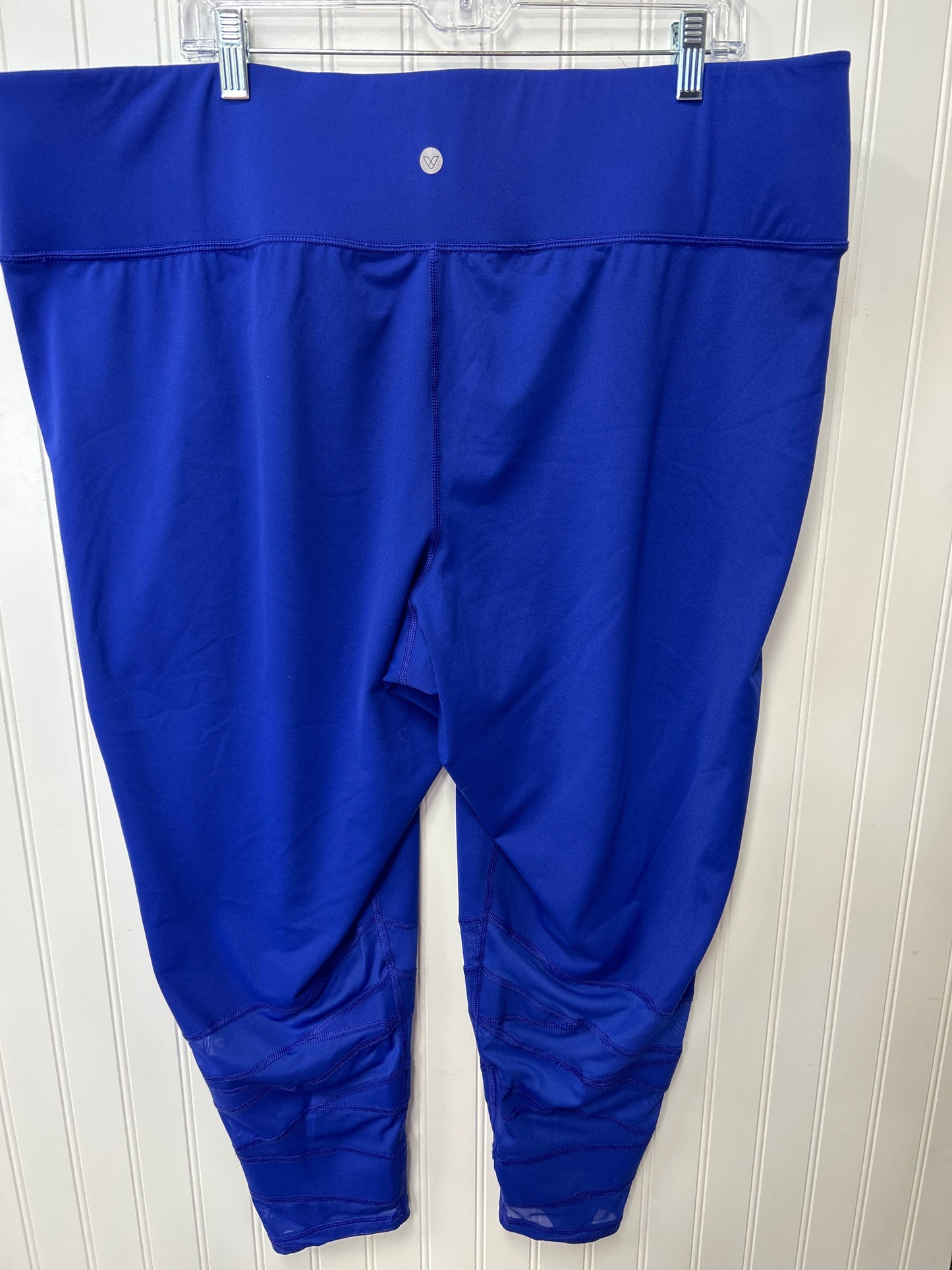 Athletic Leggings By Livi Active In Blue, Size:3X