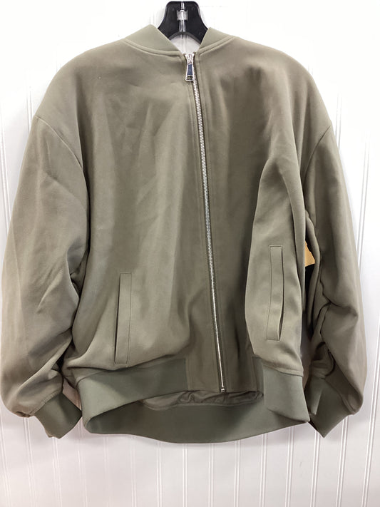 Jacket Moto By Express In Taupe, Size:L