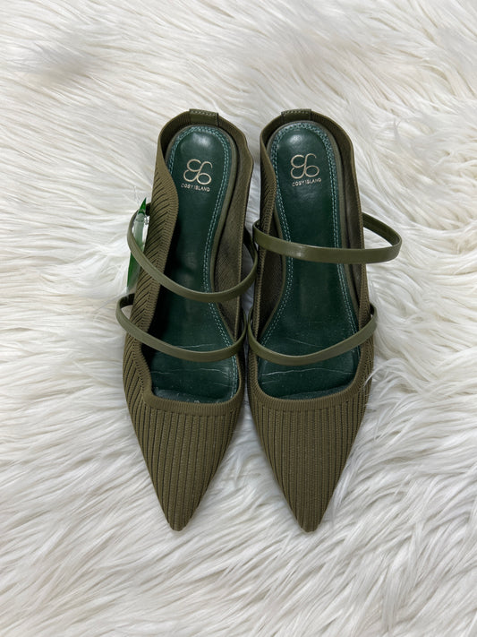 Shoes Heels Block By Cmc In Green, Size:8.5