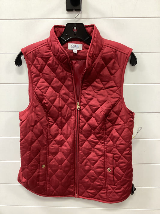 Vest Puffer & Quilted By Croft And Barrow In Red, Size:S