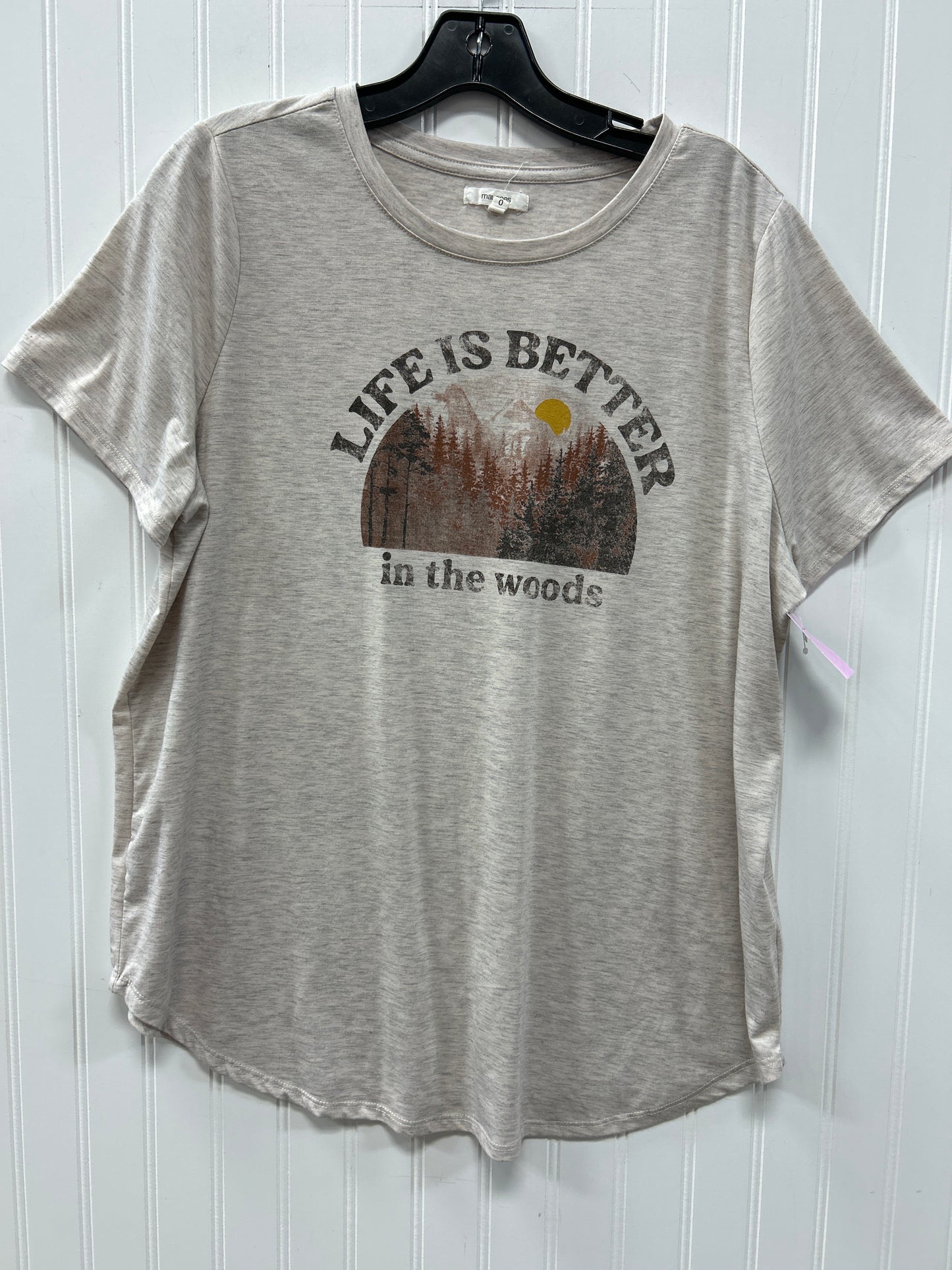 Top Ss By Maurices In Cream, Size:Xl