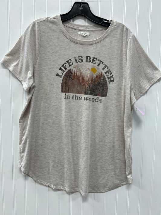 Top Ss By Maurices In Cream, Size:Xl