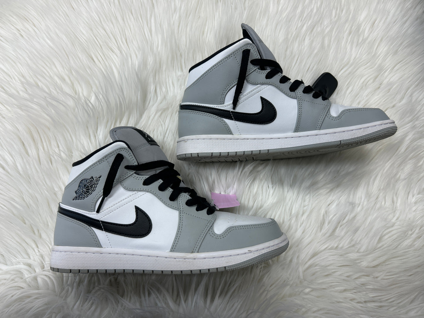 Shoes Luxury Designer By Jordan In Grey & White, Size:8.5