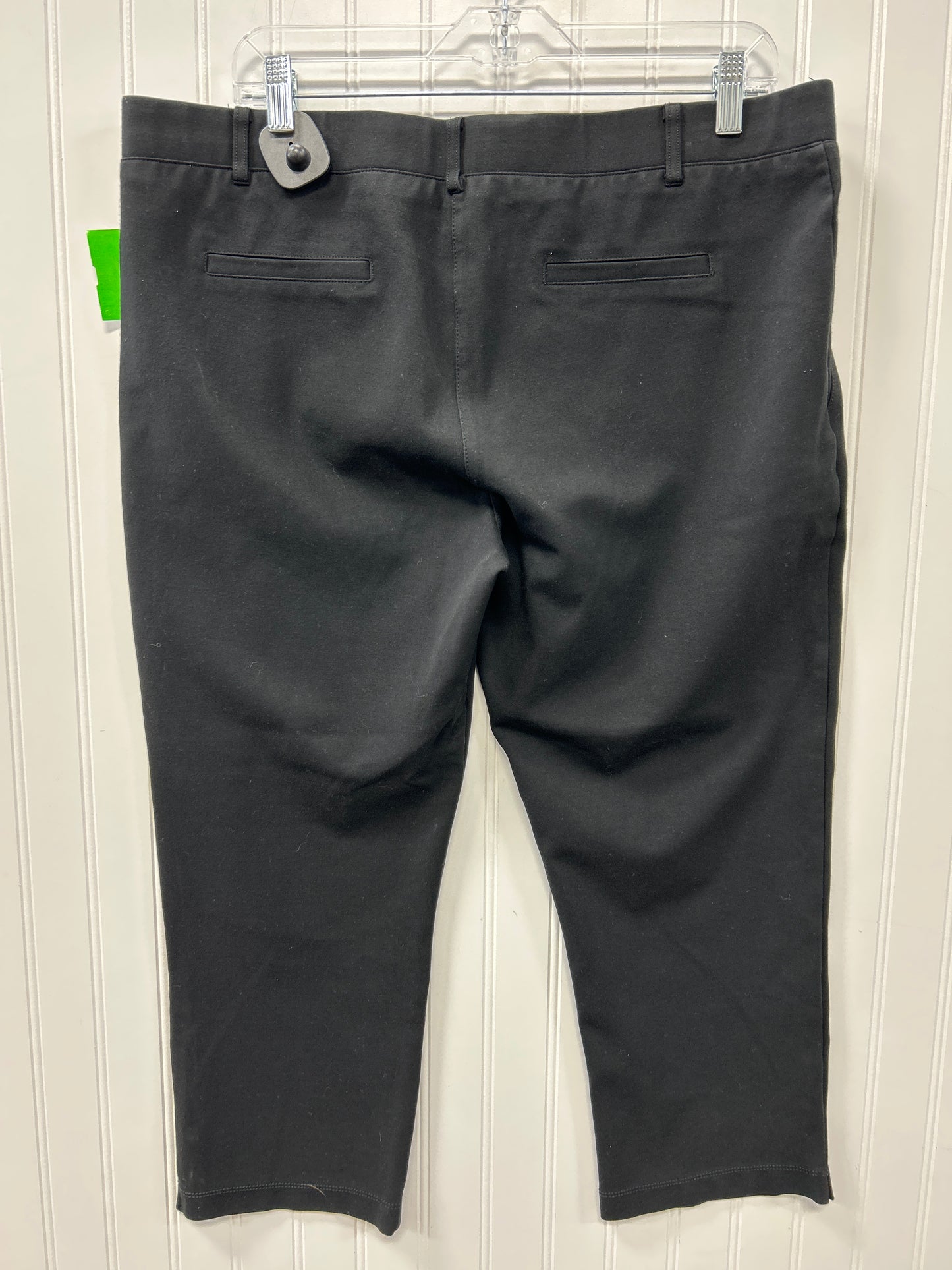 Pants Cropped By Betabrand In Black, Size:Xl