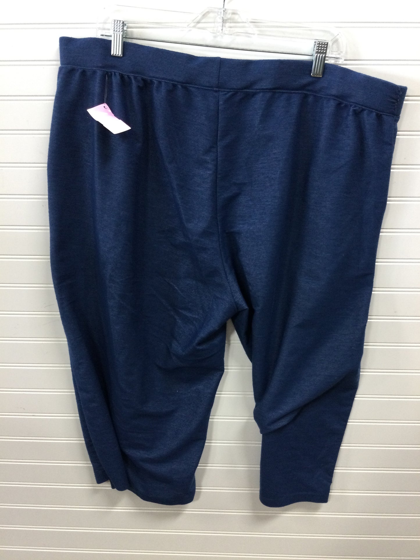 Capris By Cmc In Blue, Size:3X