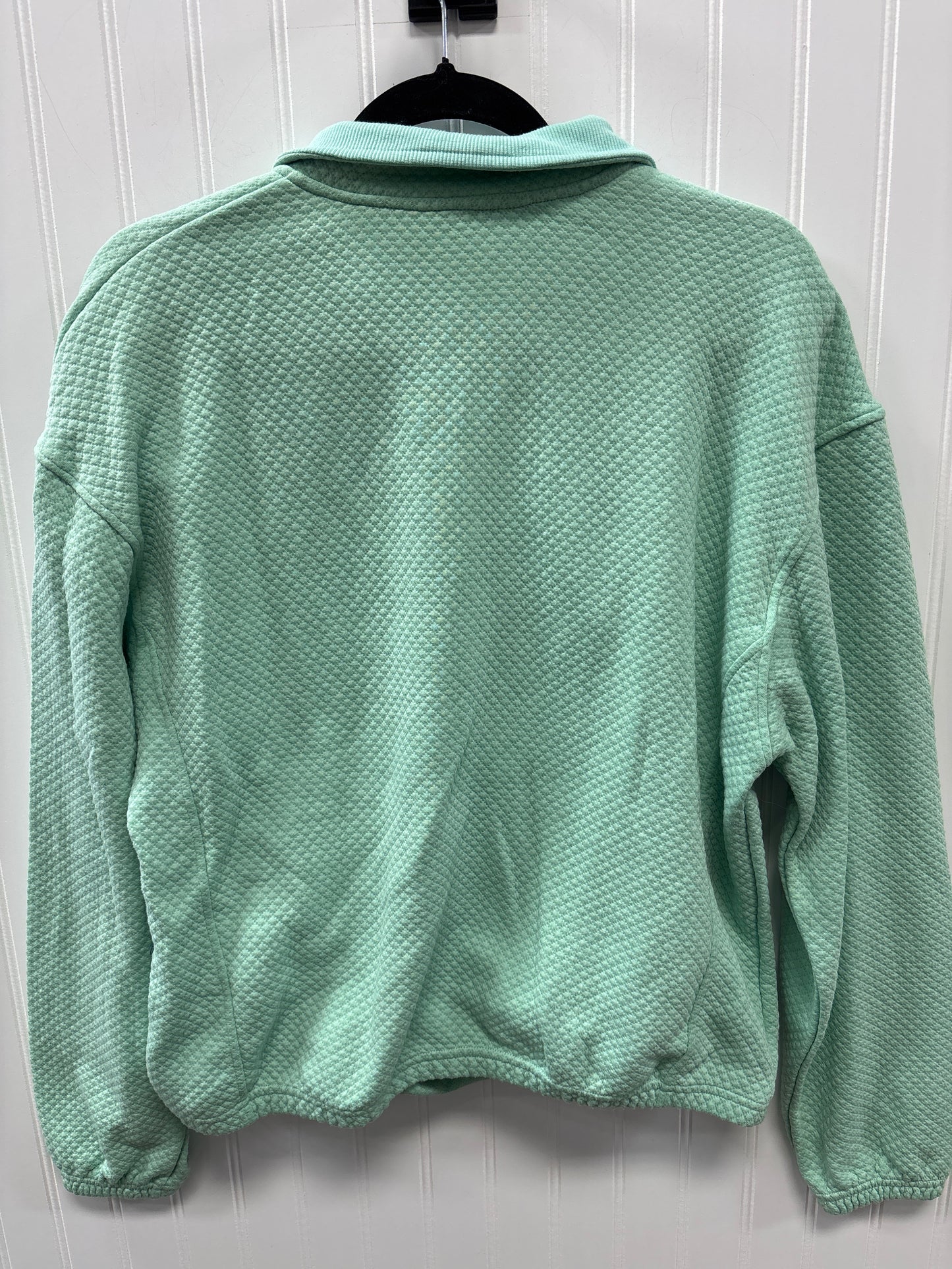 Athletic Top Ls Collar By Zyia In Aqua, Size:M