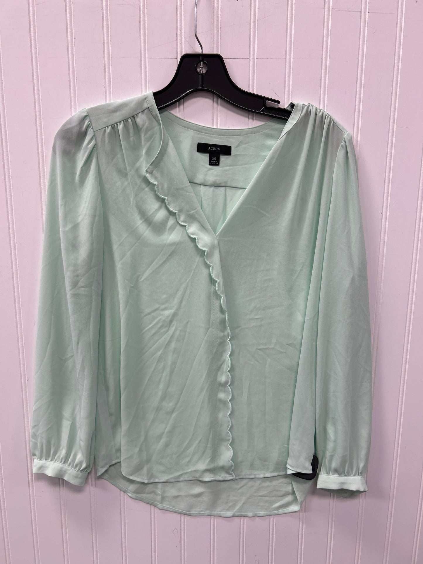 Top Ls By J. Crew In Aqua, Size:Xs
