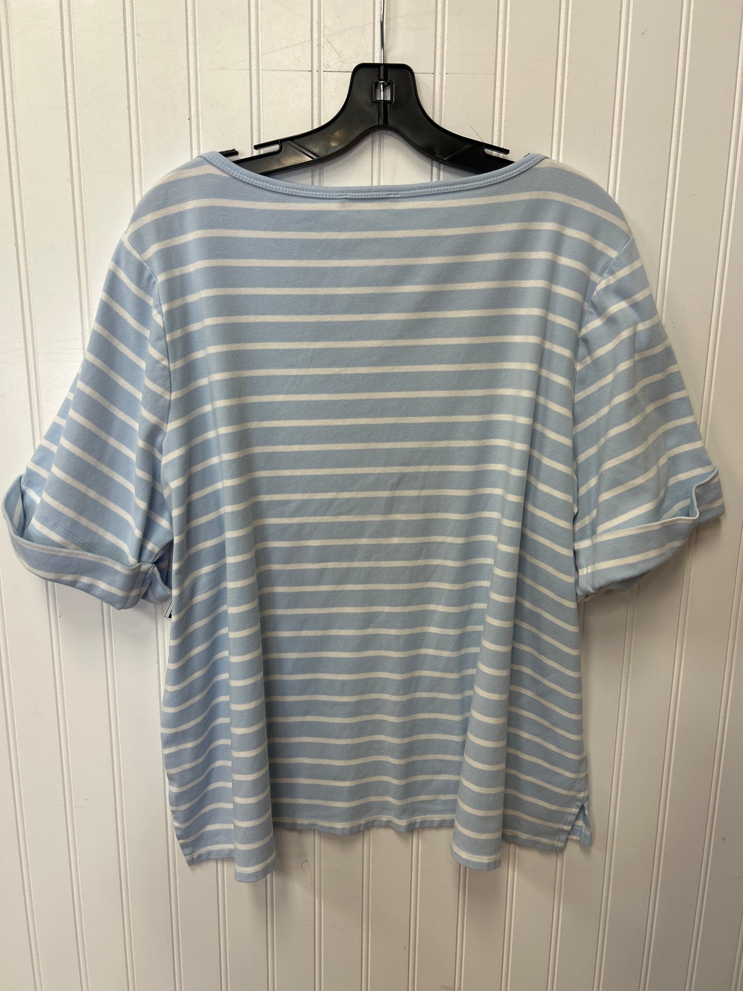 Top Ss By Calvin Klein In Blue, Size:1X