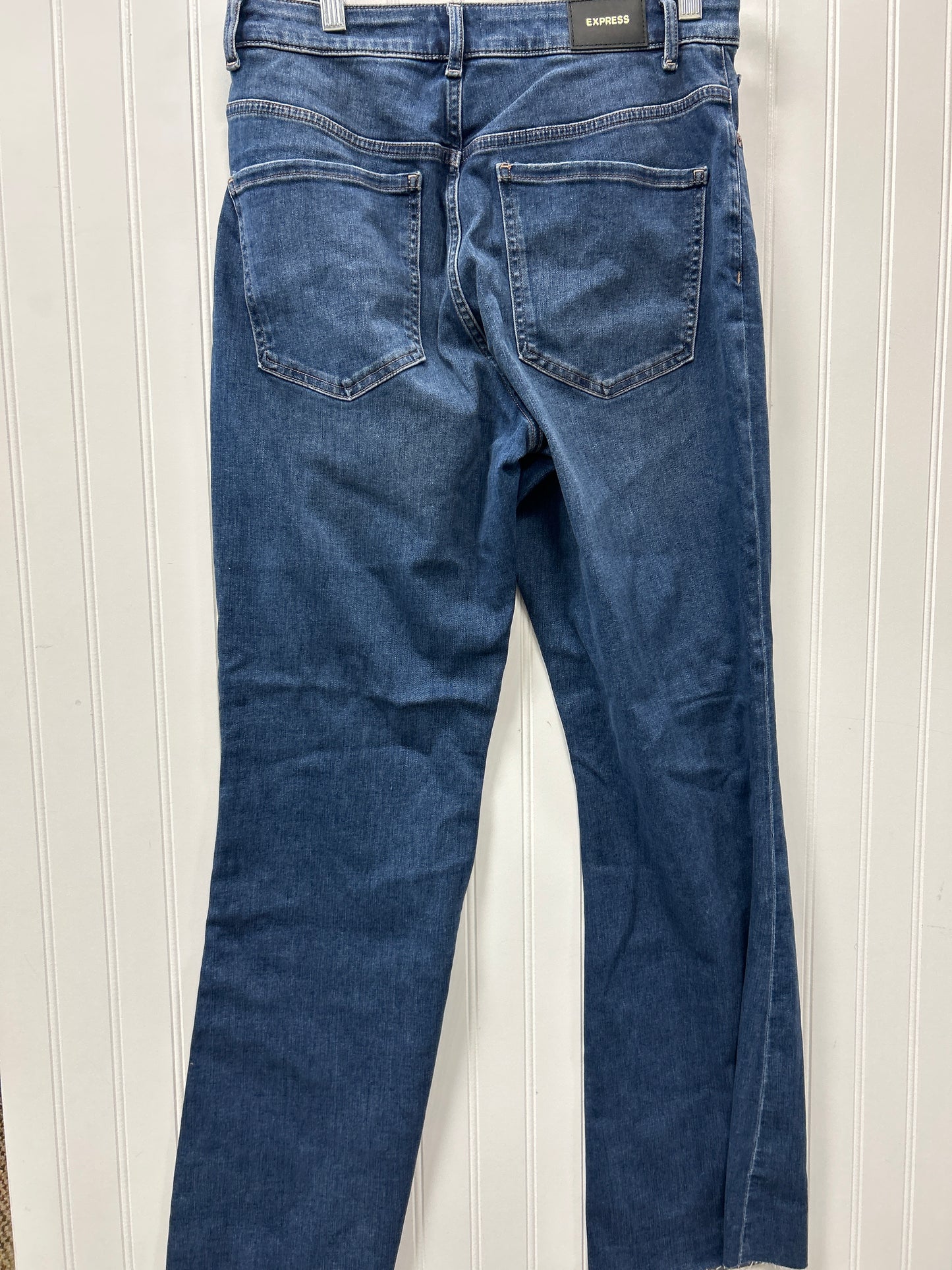Jeans Flared By Express In Blue Denim, Size:10