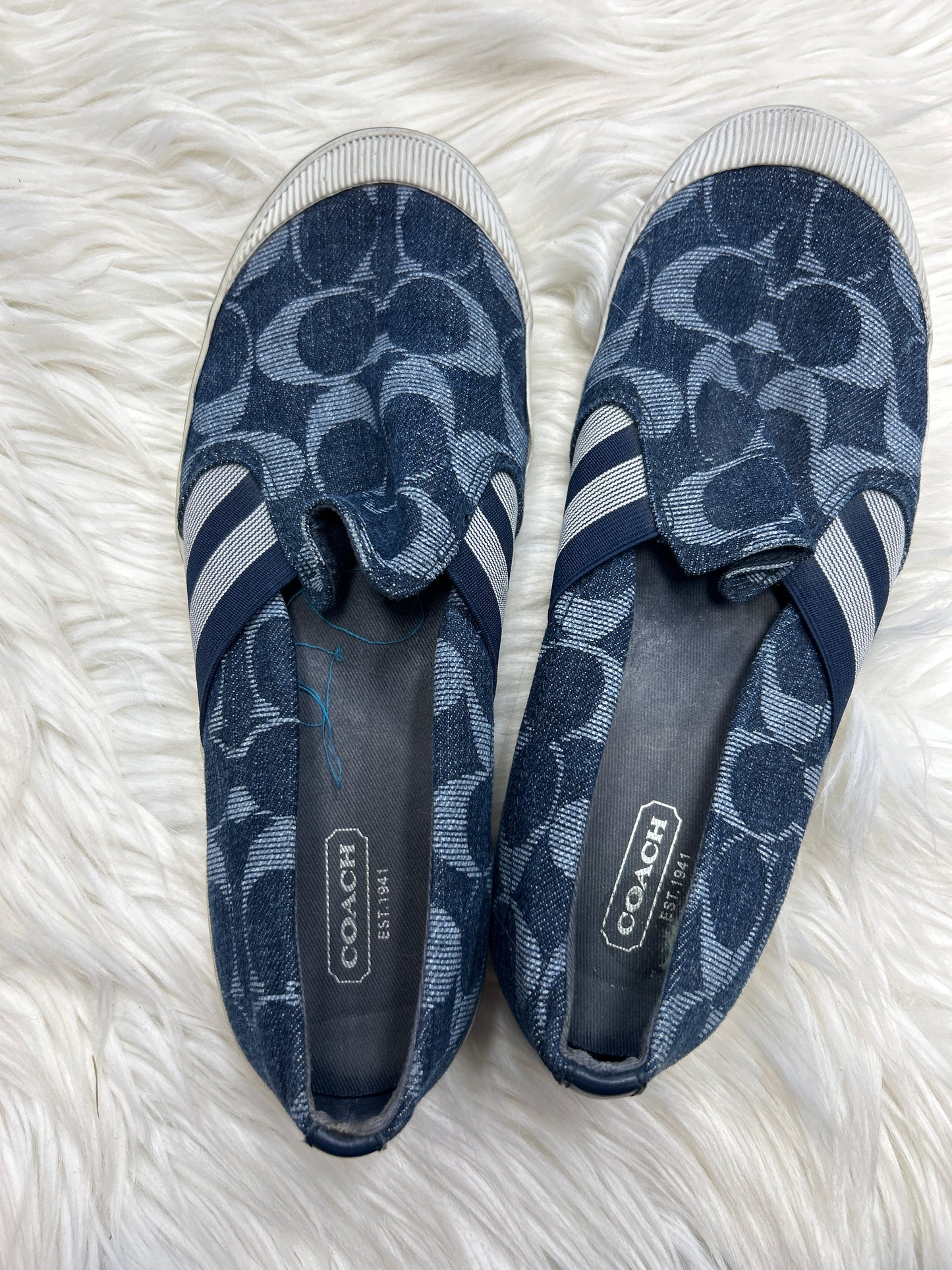 Shoes Designer By Coach In Blue, Size:6