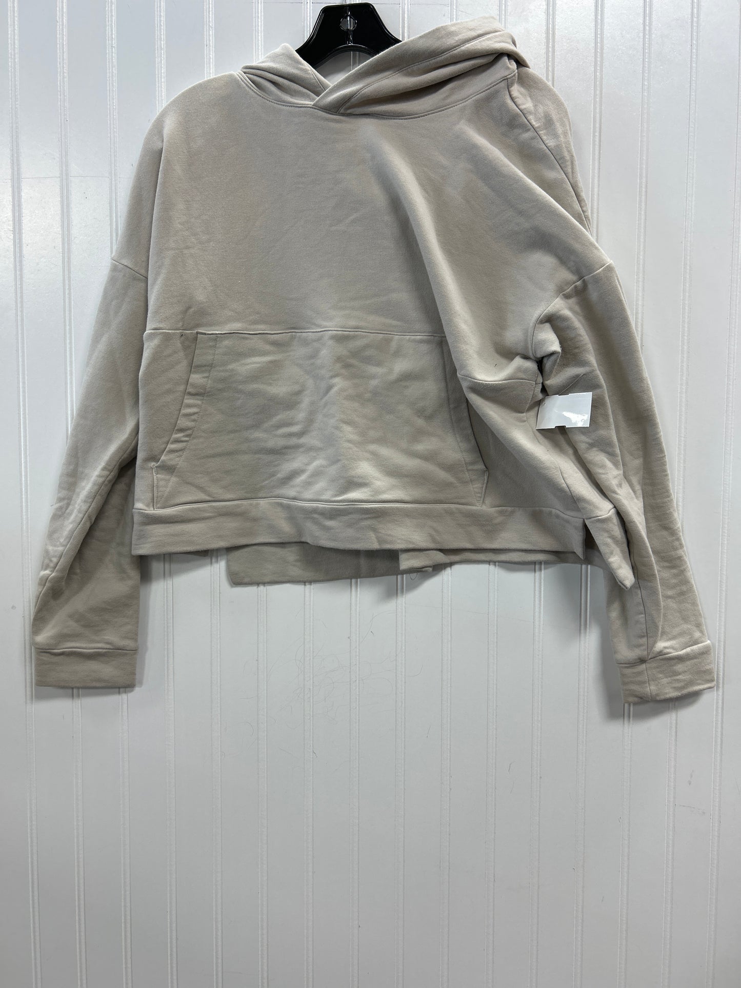 Athletic Sweatshirt Hoodie By Flx In Cream, Size:L