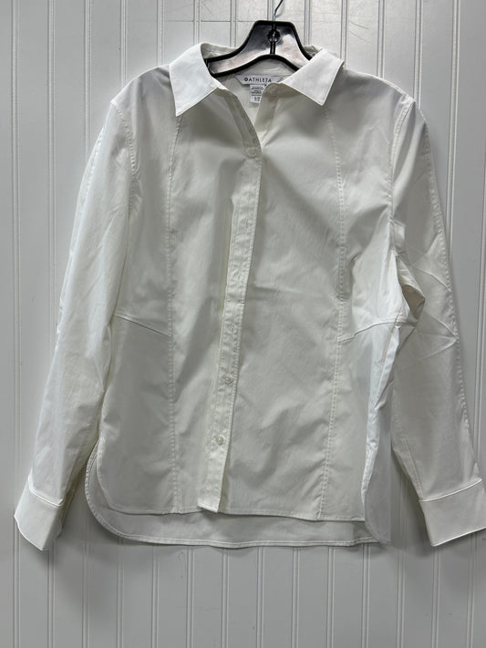 Top Ls By Athleta In White, Size:S