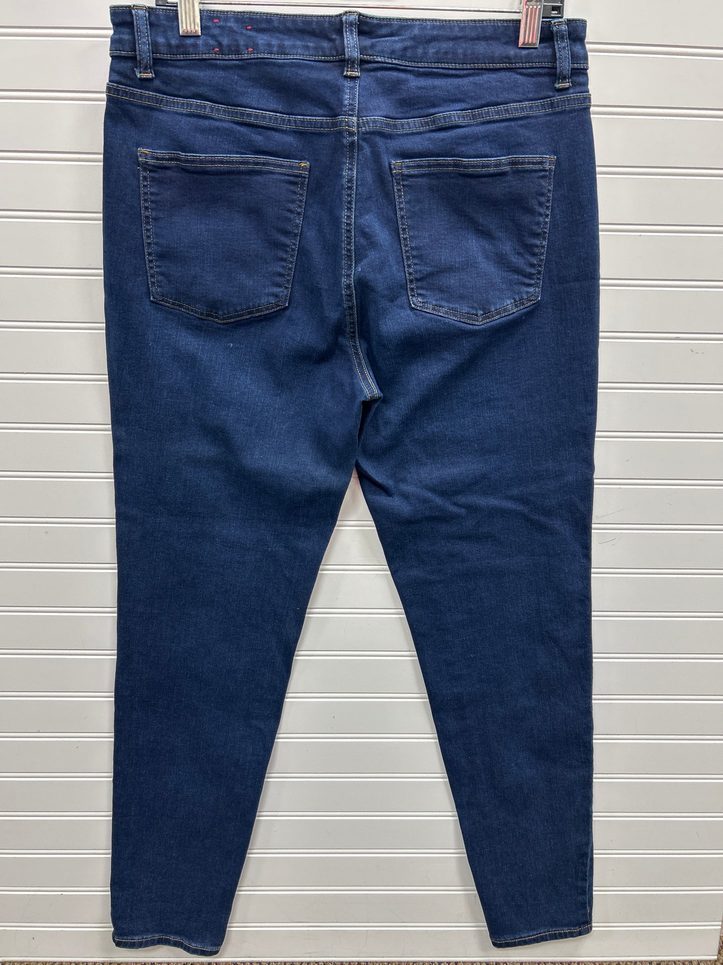 Jeans Skinny By Talbots In Blue Denim, Size:12