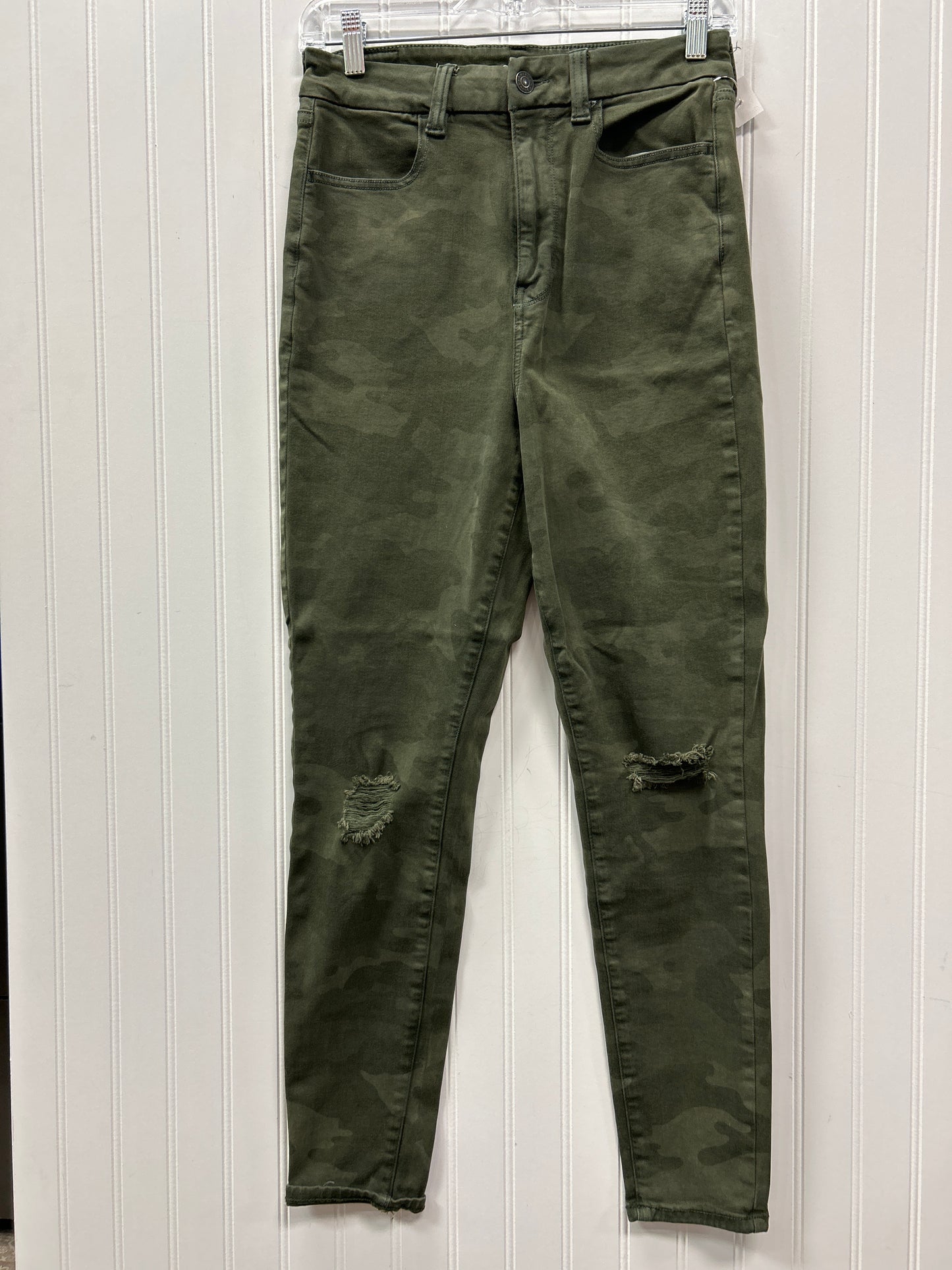 Jeans Skinny By American Eagle In Camouflage Print, Size:8