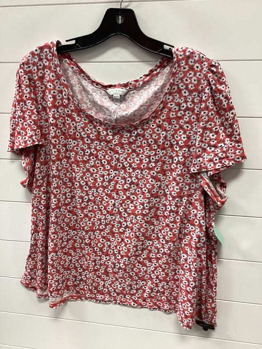 Top Ss By Lucky Brand In Red, Size:1X