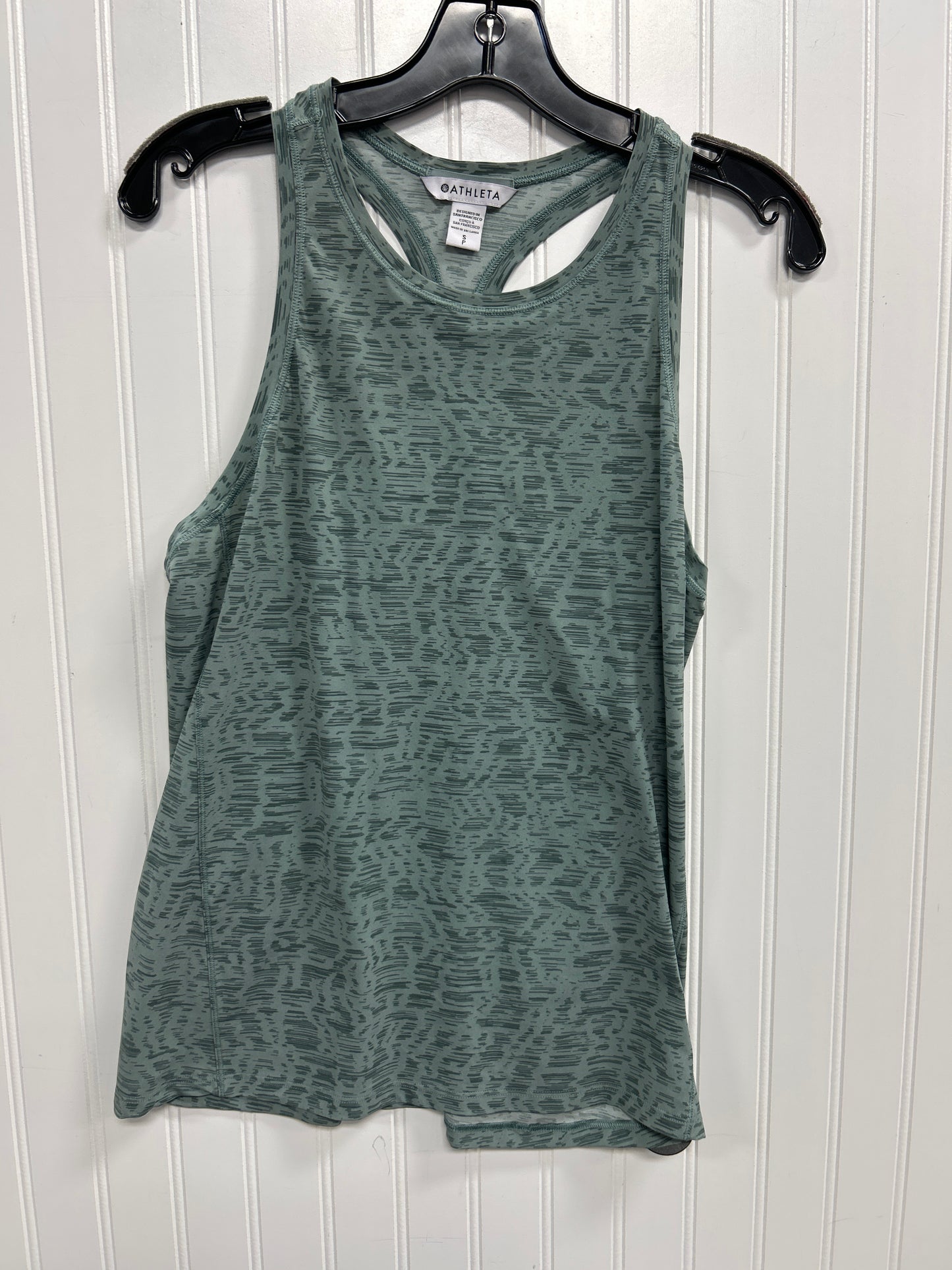 Athletic Tank Top By Athleta In Green, Size:S
