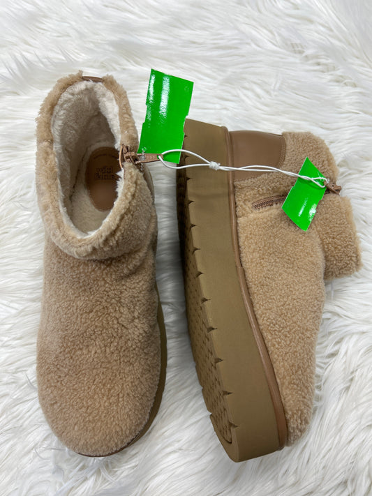 Boots Ankle Flats By Wild Fable In Tan, Size:11 NEW