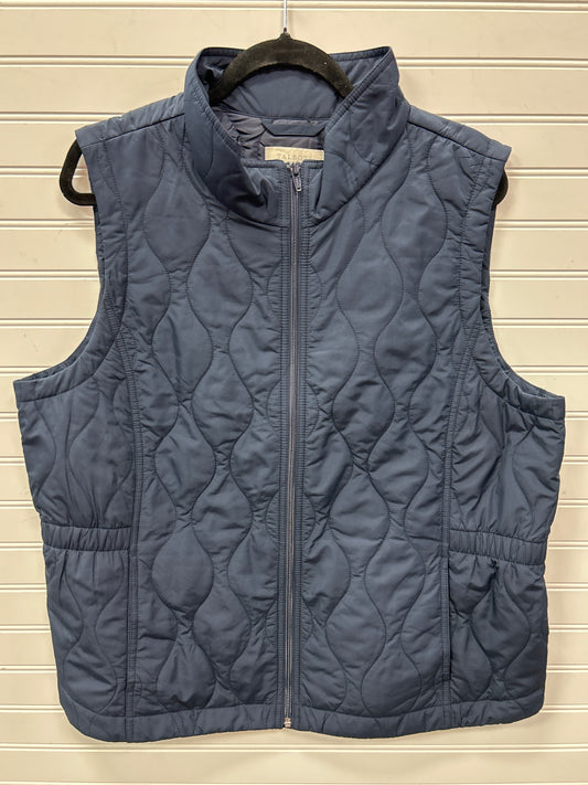 Vest Other By Talbots In Navy, Size:Xl