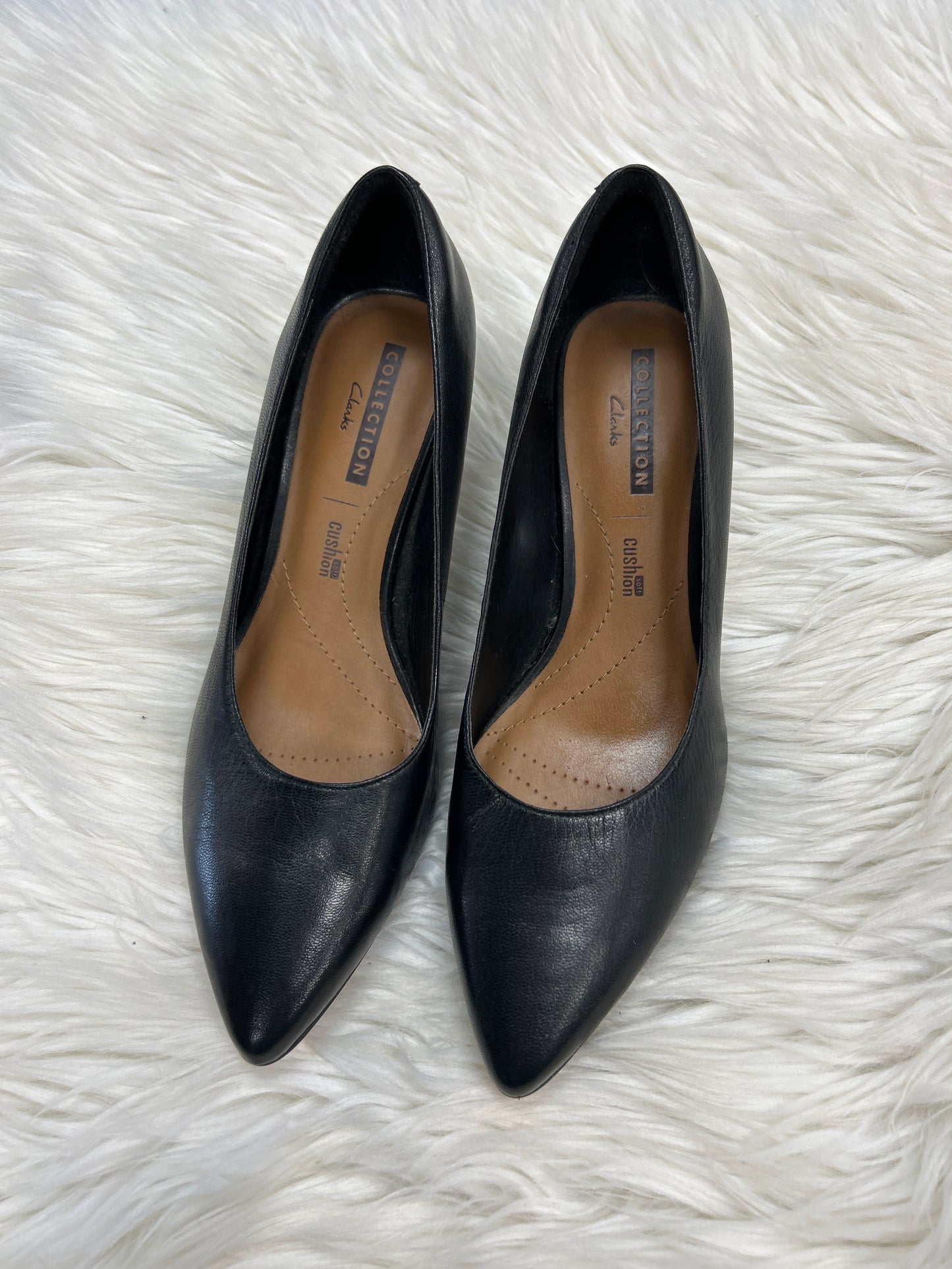 Shoes Heels Kitten By Clarks In Black, Size:8.5